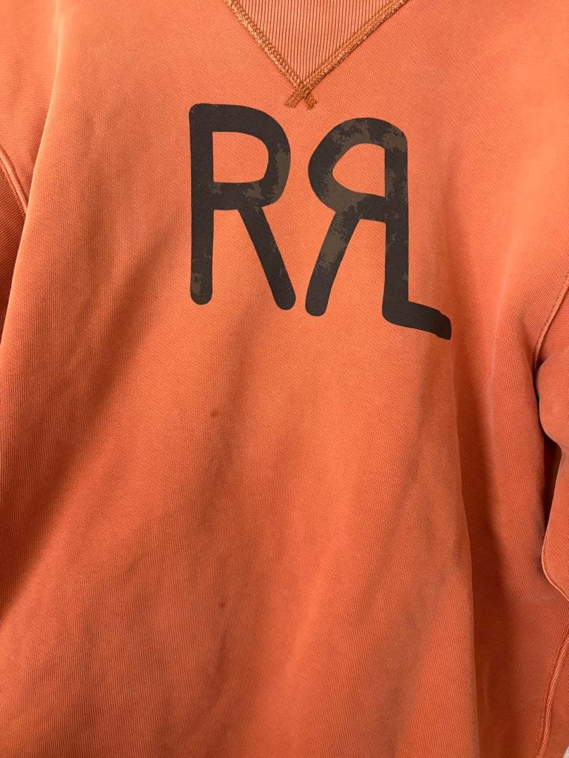 RRL ダブルアールエル　ランチロゴ クルーネック トレーナーM