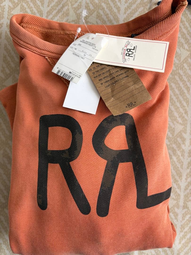 RRL ダブルアールエル　ランチロゴ クルーネック トレーナーM