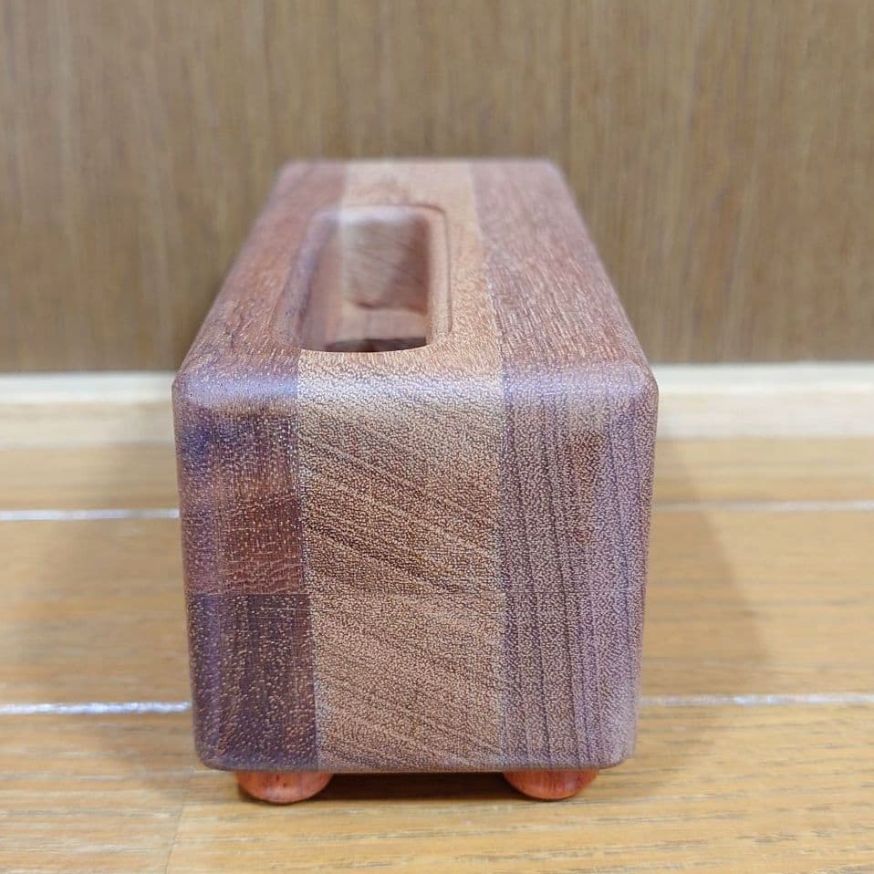 【新品未使用】マクアケ ウッドスピーカー スマホ　WECO　マホガニー