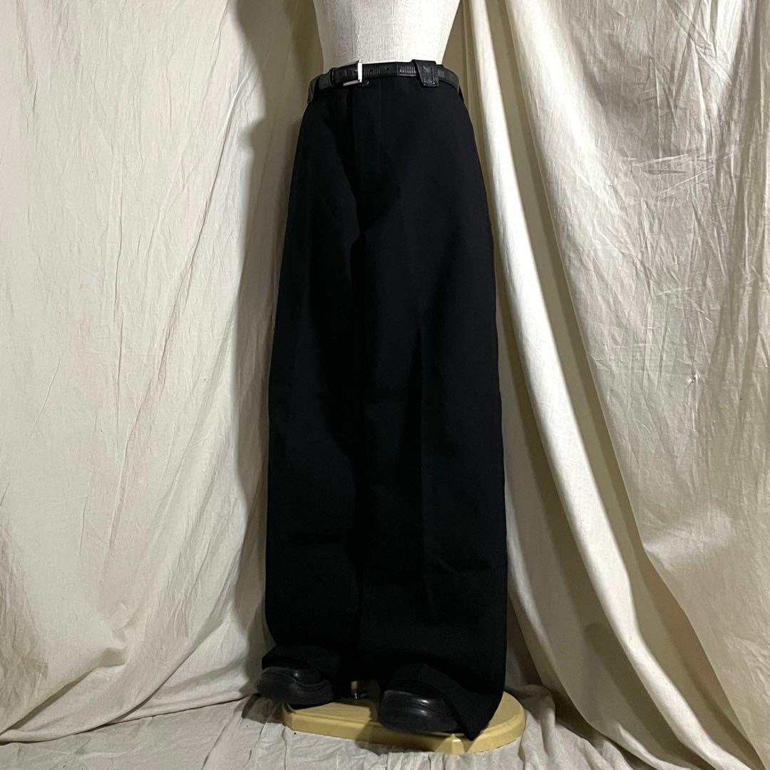 90s Y'S Yohji yamamoto wool レザー Slacks