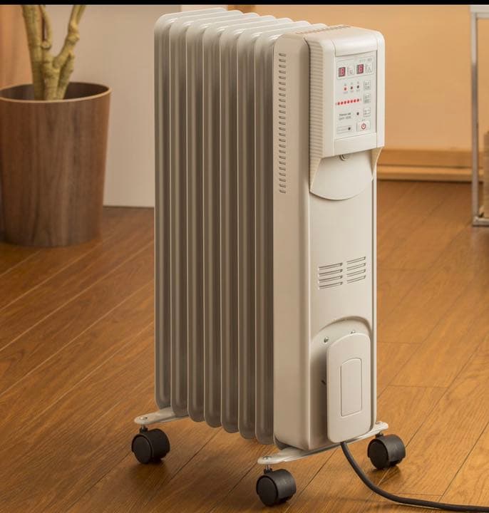 陽だまりのように お部屋ぽかぽか！ リモコン付 マイコン式オイルヒーター