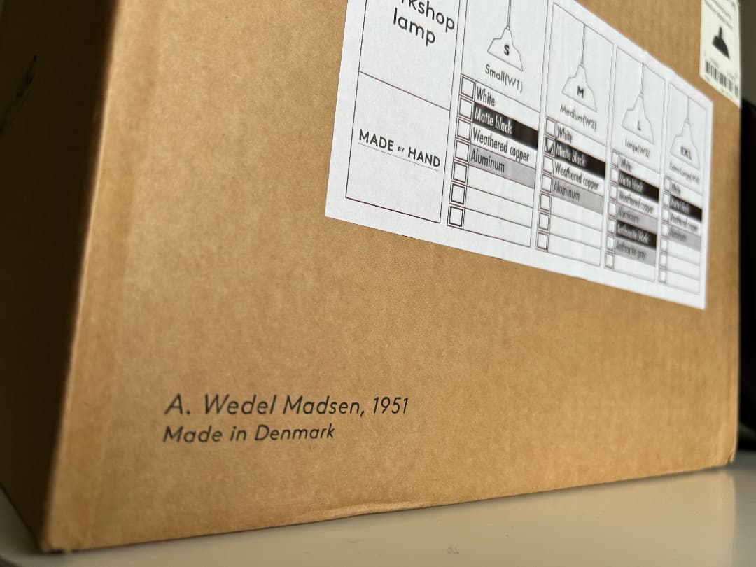 ワークショップランプ WORKSHOP LAMP黒M MADE BY HAND