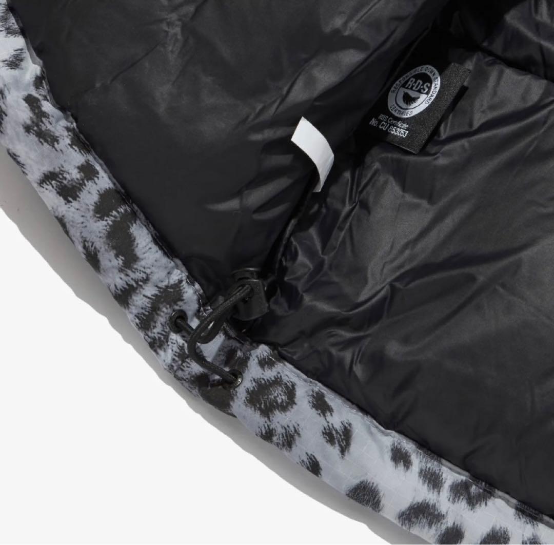 ノースフェイス ダウンベスト ノベルティーヌプシベスト 海外限定　ヒョウ柄