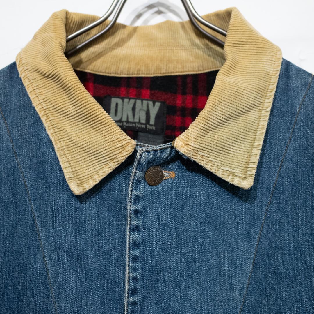 90’s DKNY デニム カバーオール オーバーサイズ コーデュロイ L