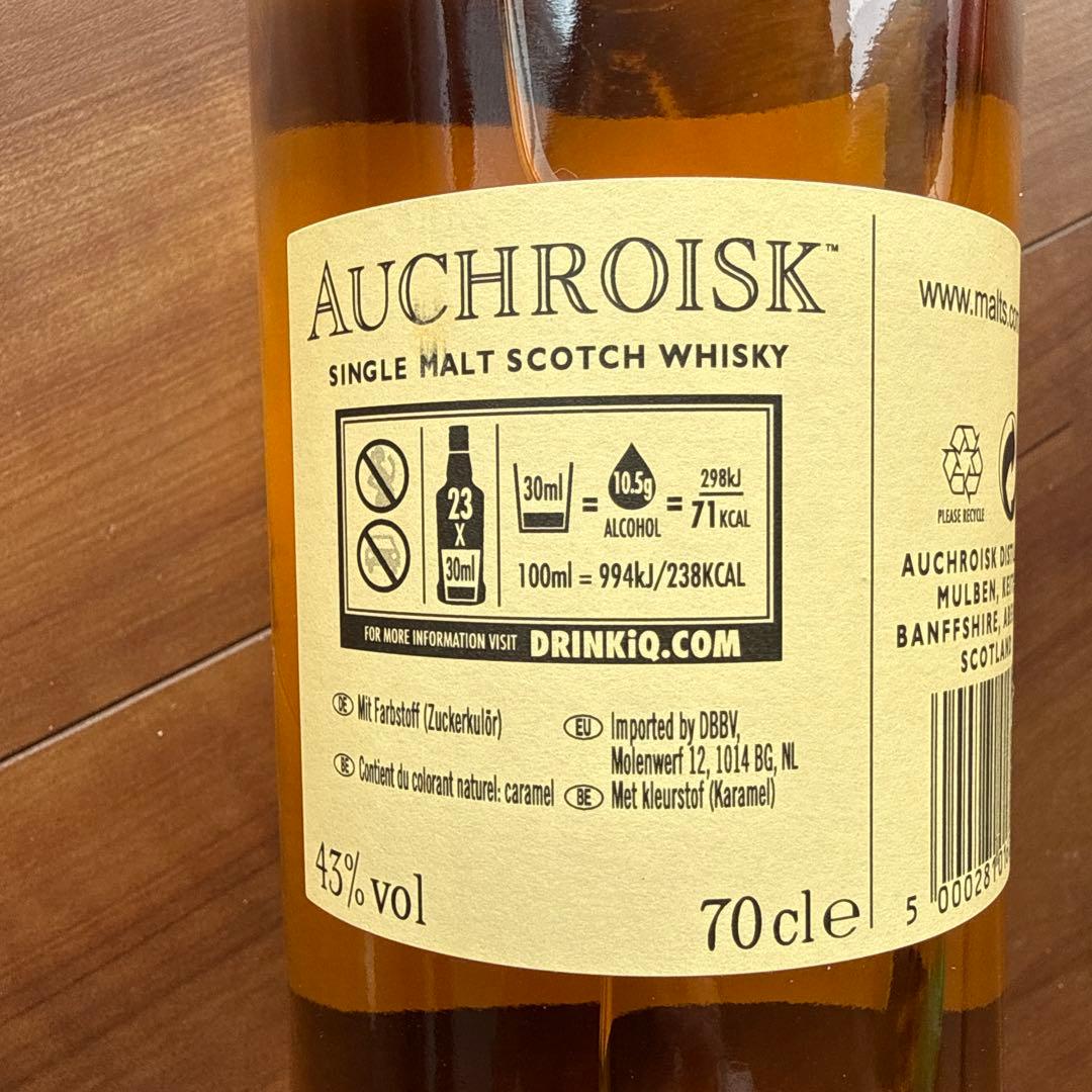 【新品未開封】オスロスク10年 Auchroiskスコッチウイスキー 700ml