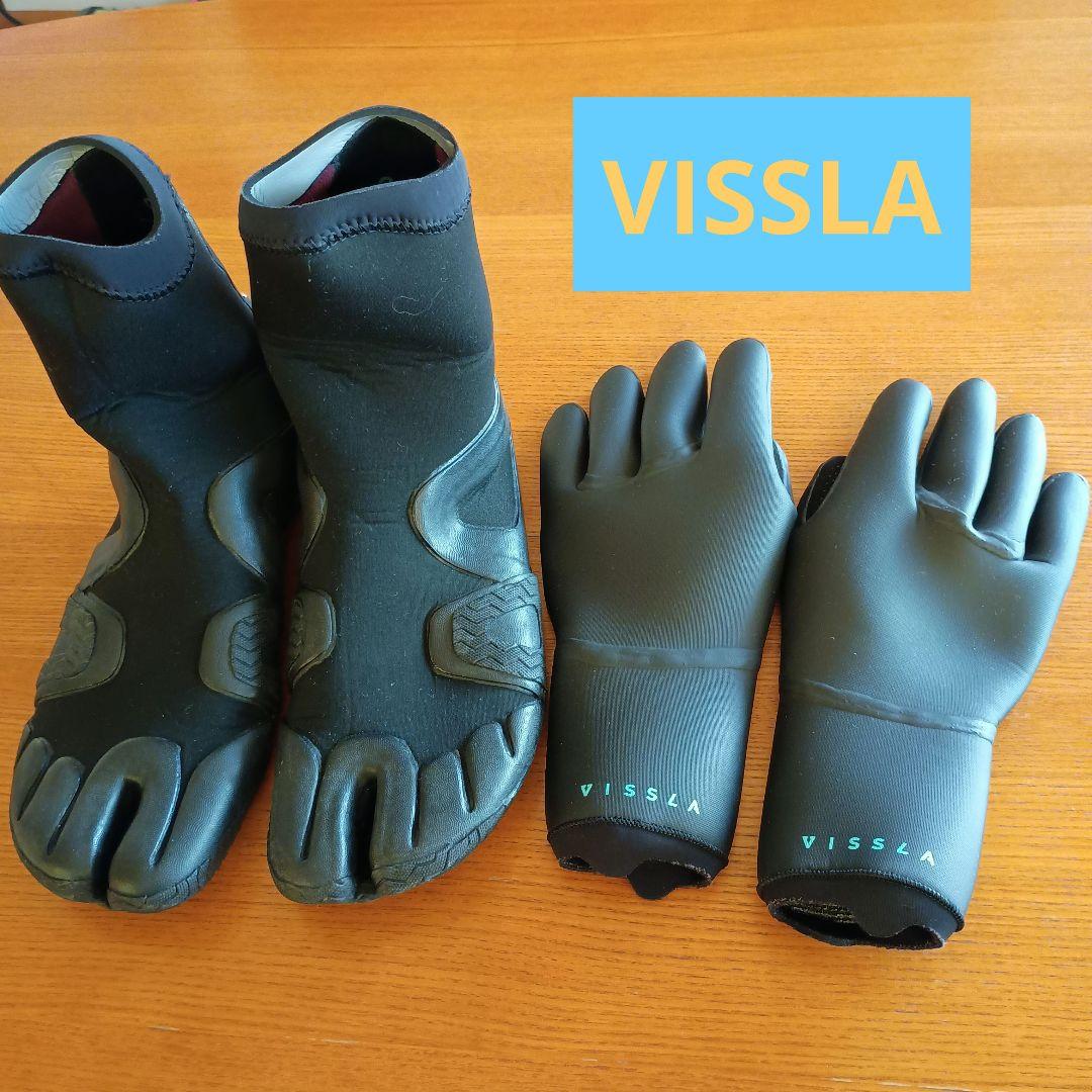 【2点セット】VISSLA ヴィスラ 3mm ブーツ＆グローブ