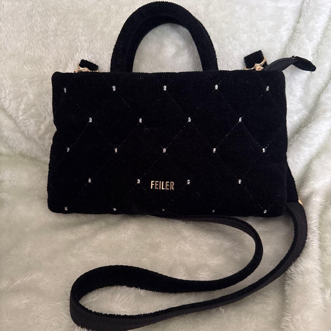 フェイラー　ユニ　ミニショルダー　ブラック品切れカラー