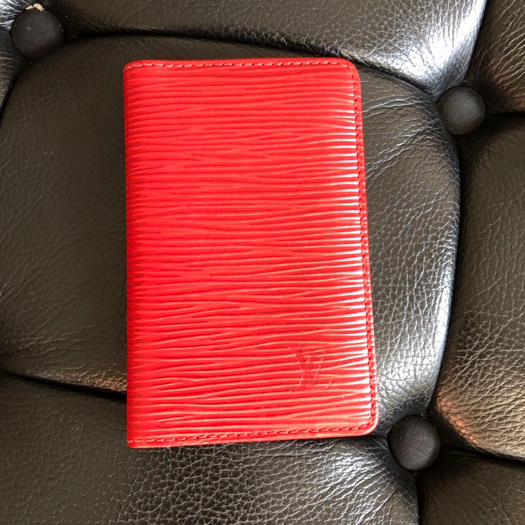 【Louis Vuitton】ルイ ヴィトン エピ 名刺入れ レッド 美品