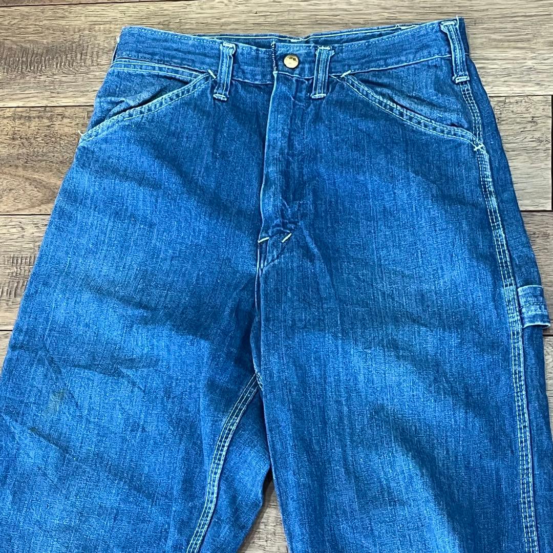 70’sカーハート　デニムペインターパンツ　ヴィンテージ　タロンジッパー