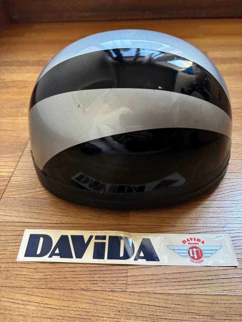 DAVIDA 半帽ヘルメット HALCYON ゴーグル　英国製　　鑑賞用