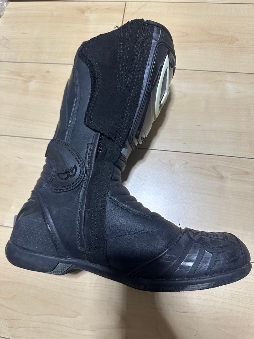BERIK ブラック バイクブーツ SIZE43