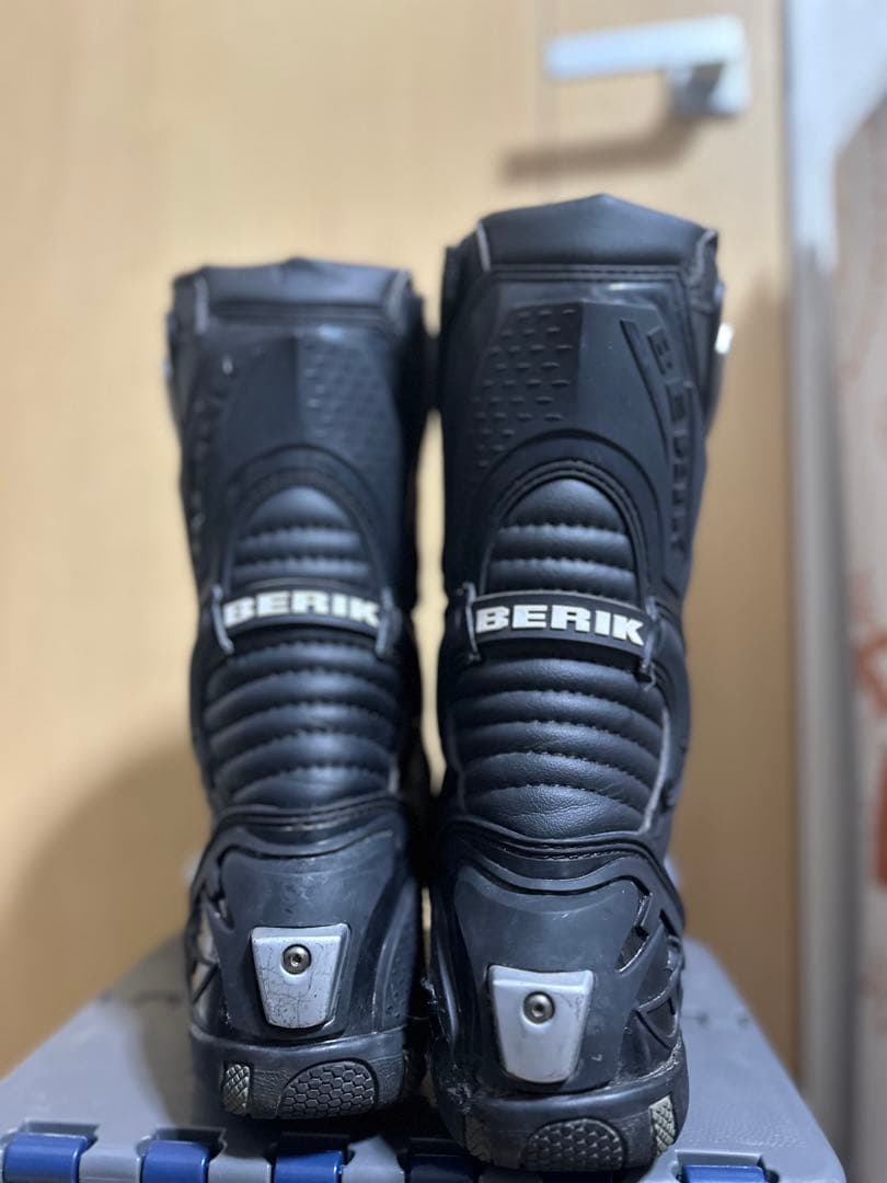 BERIK ブラック バイクブーツ SIZE43