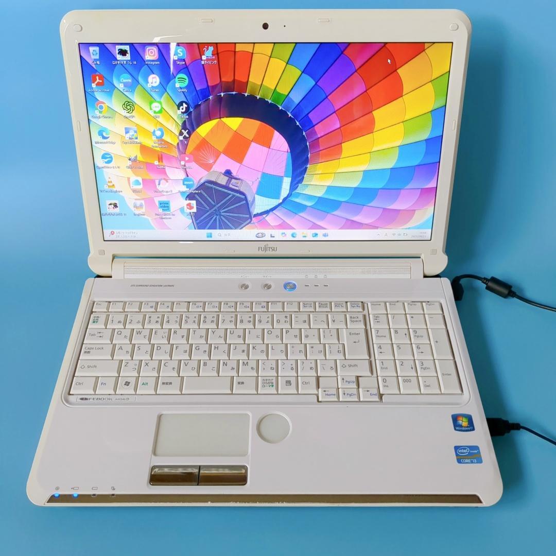 新品SSD爆速⭐カメラ付⭐メモリ8GB✅届いてすぐ使える設定済！白ノートパソコン