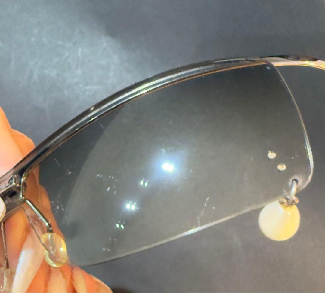 ヴィンテージCHANEL サングラスパール付 シルバー フレーム