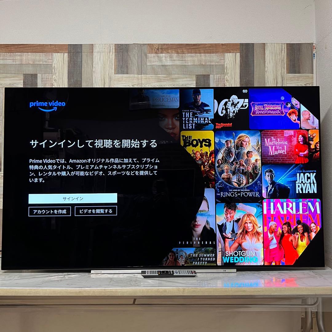 全国送料込❣️東芝REGZA65型BS/CS4K内蔵有機ELテレビネット動画多数