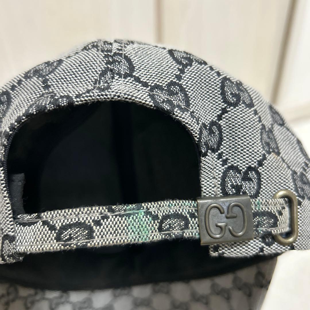 GUCCI GGパターン キャップ グレー/ブラック