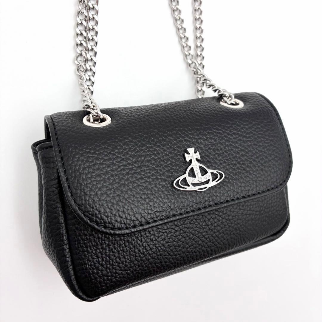 ヴィヴィアンウエストウッド ショルダーバッグ スモール パース チェーン オーブ