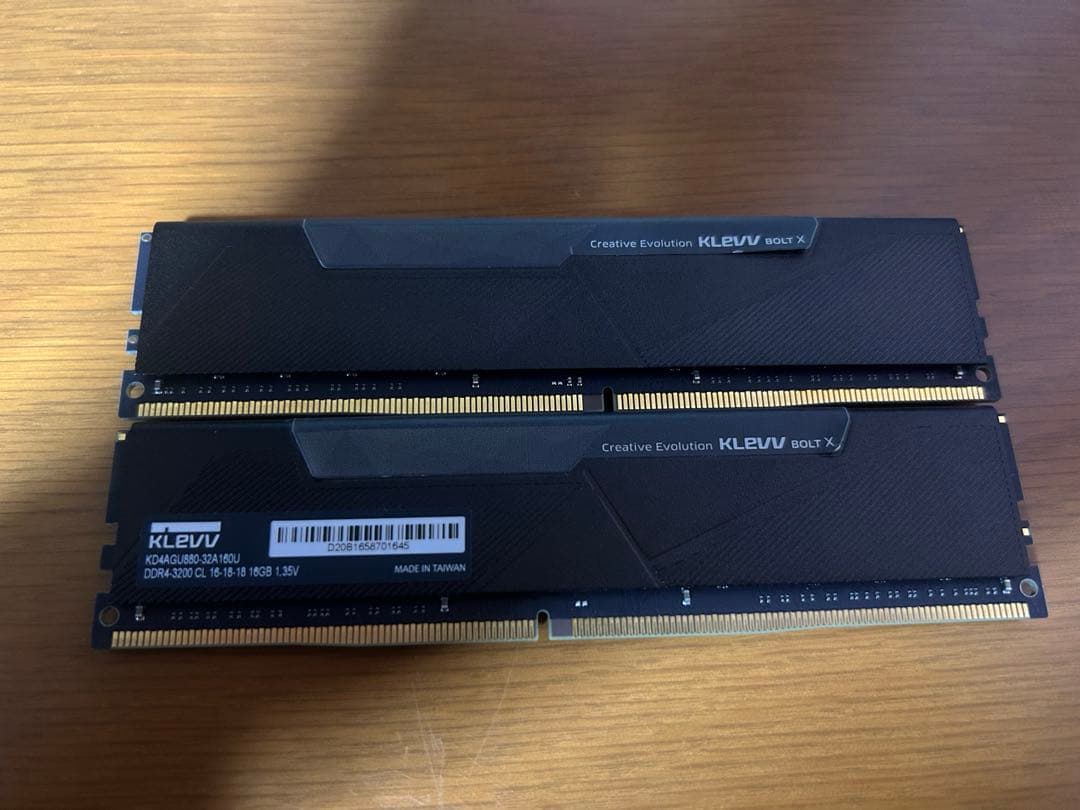 KLEVV BOLT X DDR4-3200 16GB×2枚組 32GB