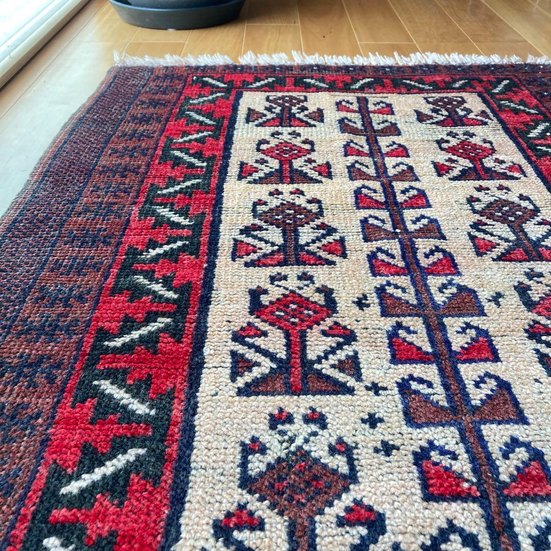 ヴィンテージラグ　トライバルラグ　ツリーオブライフ