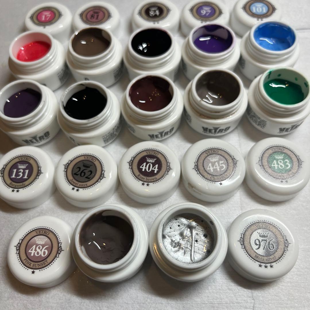 ベトロ　ベラフォーマ　No.19 カラージェル33色セット　ワタガシ　ブラシ
