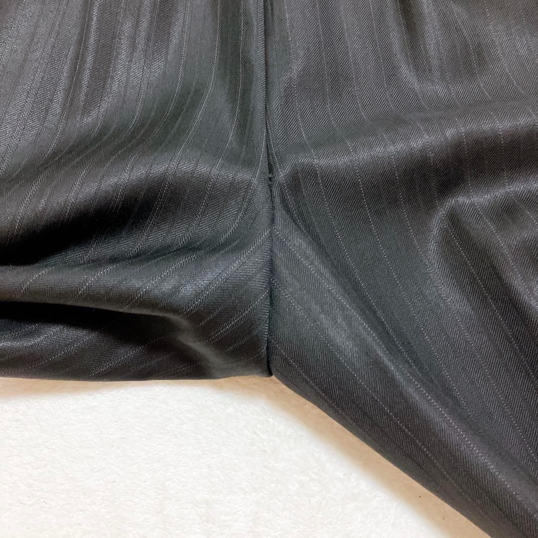 高級 ポールスミス ロロピアーナ ストライプ 黒 セットアップ 裏地 ドット M