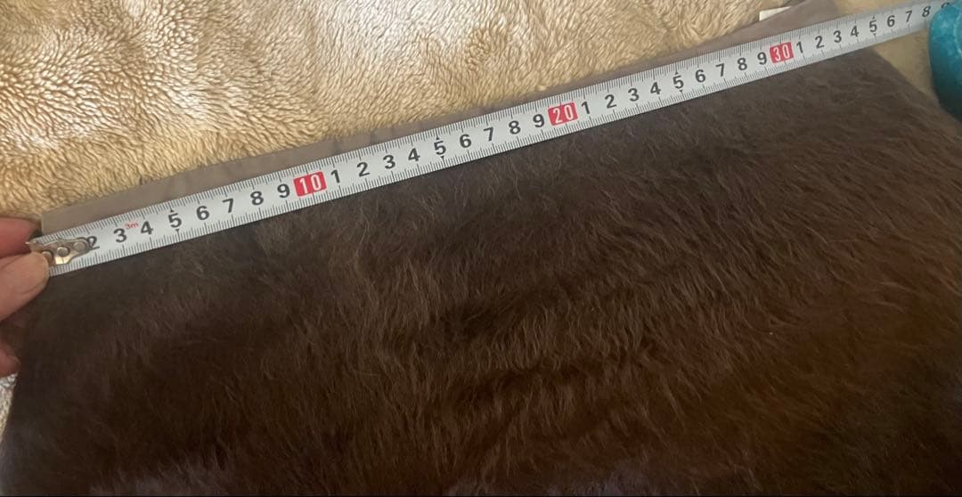 イタリア製maxmara日本店　高級ファー素材 スカート 茶系　未使用近美品