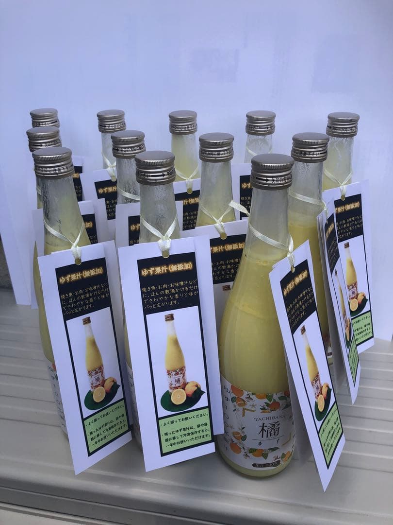 柚子酢　ゆず100%果汁 720ml 12本