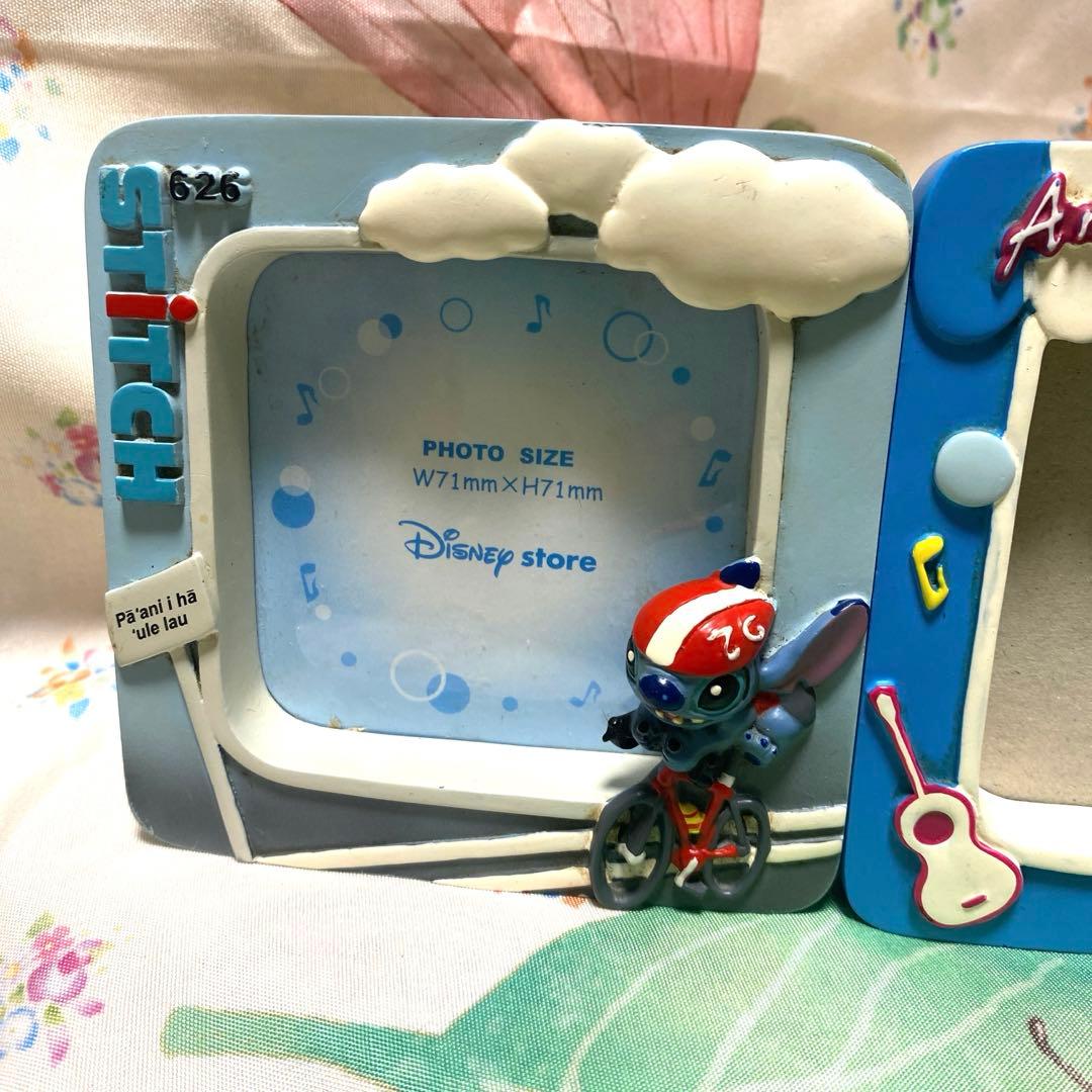 スティッチ アヒル 置物 小物入れ ケース フィギュア ディズニーストア 果物