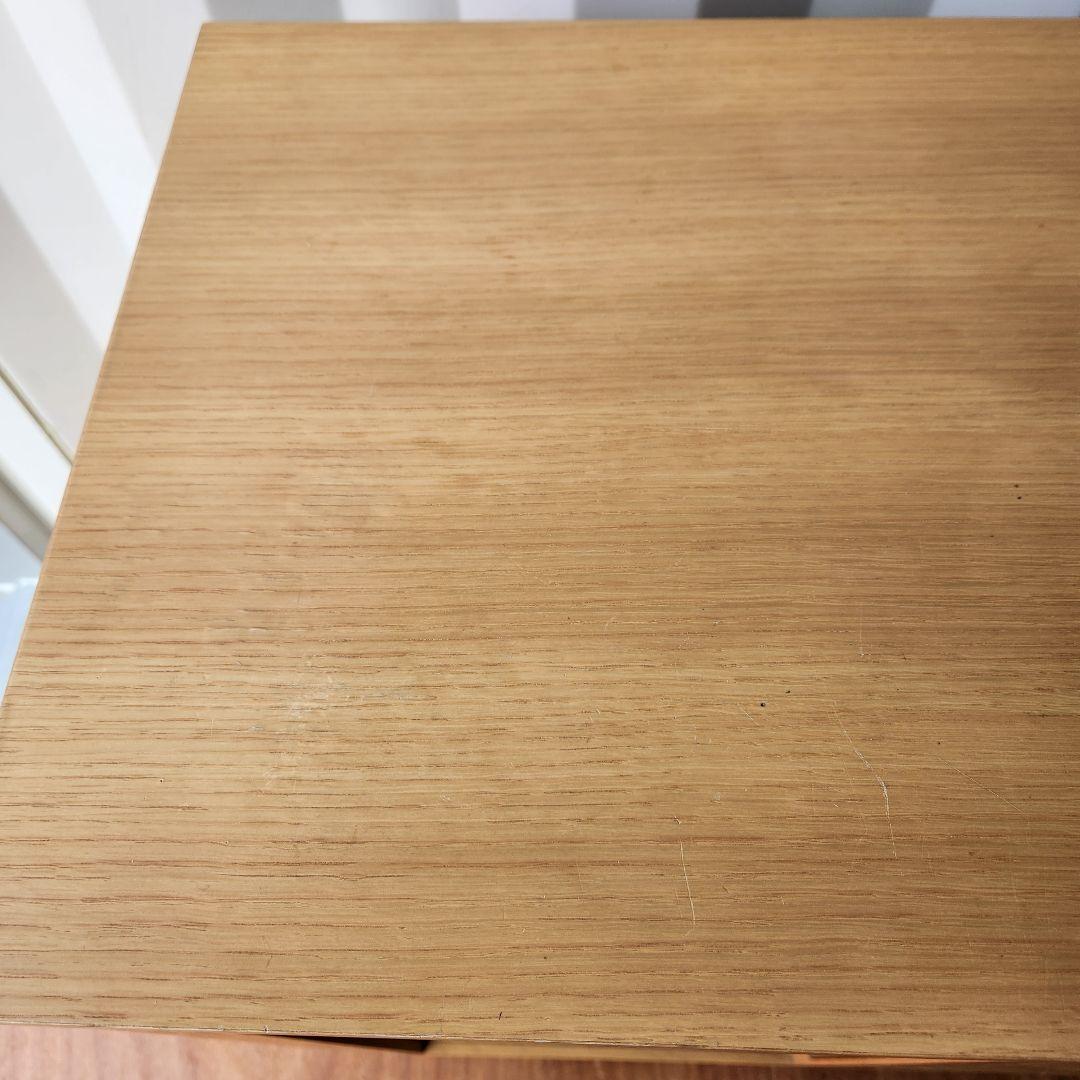 廃盤　無印良品　脚付き　オーク材　キャビネット　ガラス扉　観音開き