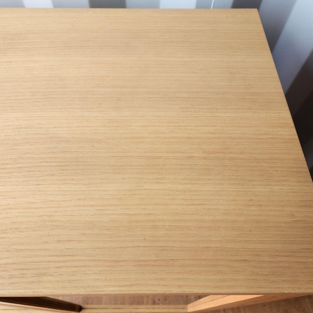 廃盤　無印良品　脚付き　オーク材　キャビネット　ガラス扉　観音開き