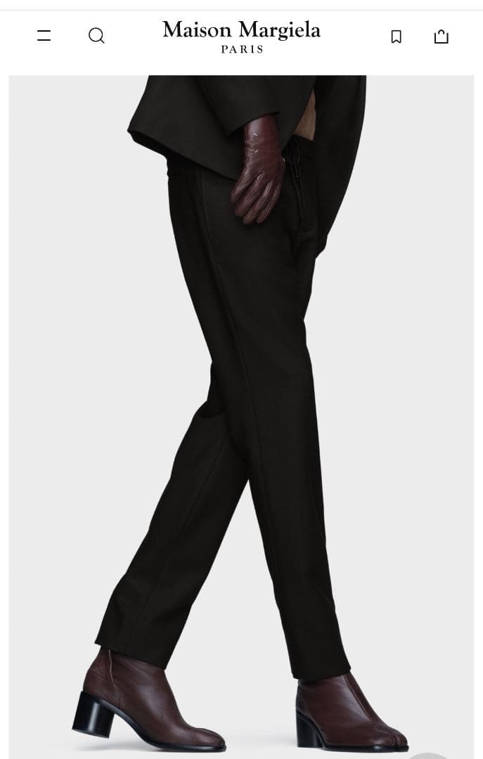 Maison Margiela（メゾンマルジェラ）ウールトラウザーズ黒 現行美品