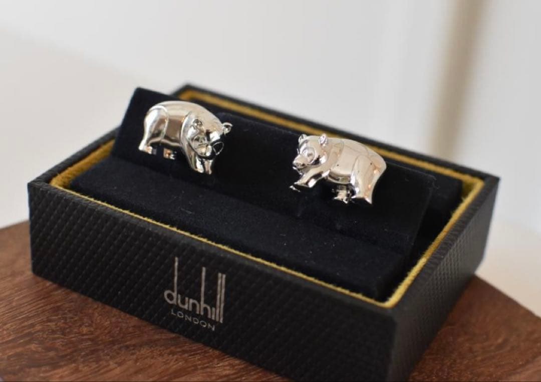 【新品未使用】希少 dunhill ダンヒル 箱付き カブリンクス パンダ