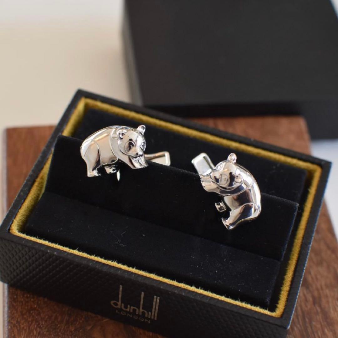 【新品未使用】希少 dunhill ダンヒル 箱付き カブリンクス パンダ