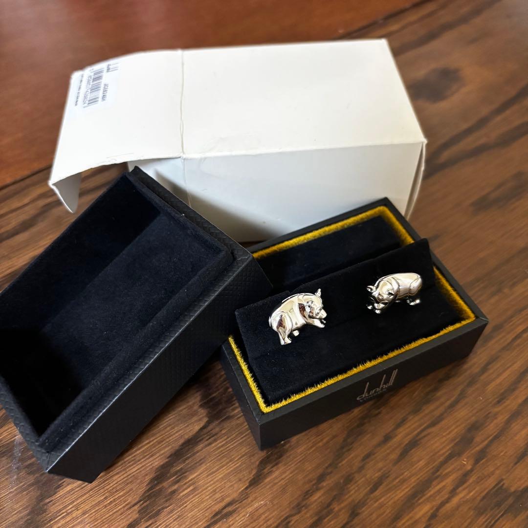 【新品未使用】希少 dunhill ダンヒル 箱付き カブリンクス パンダ
