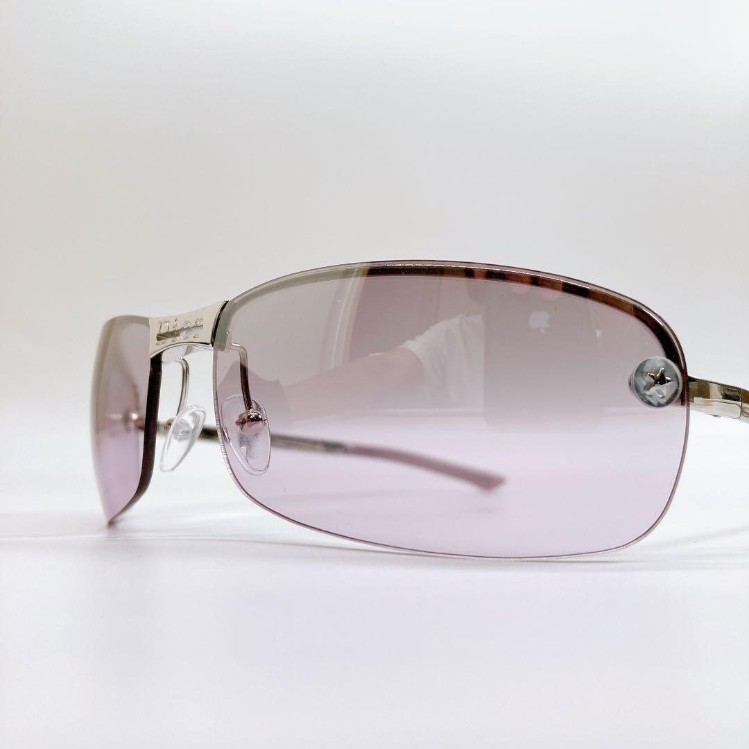 ✨美品✨Dior ディオール リムレス　サングラス　グラデーションピンク 星