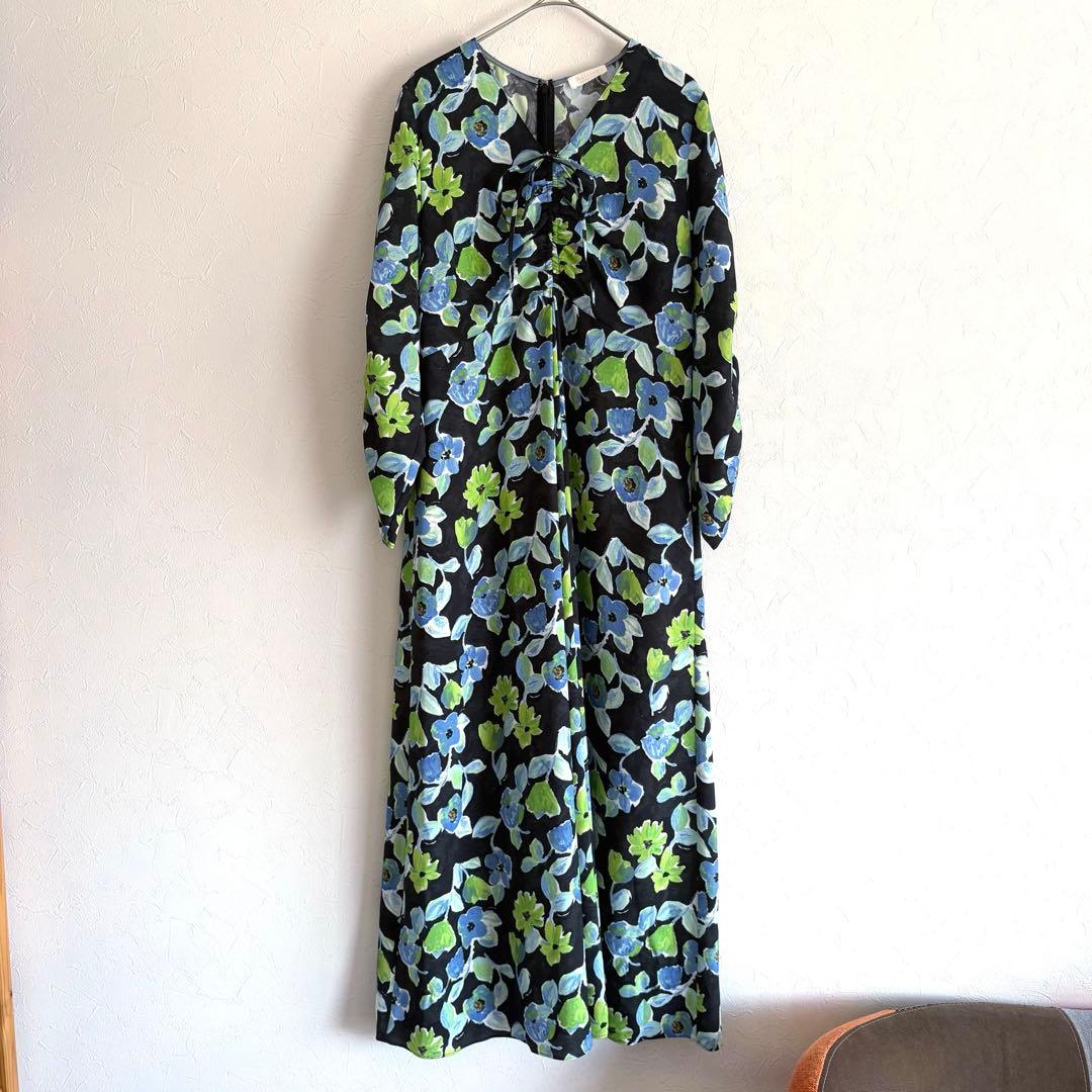 25AW 未使用品✨ ボールジィ スプリングフラワープリントワンピース 36