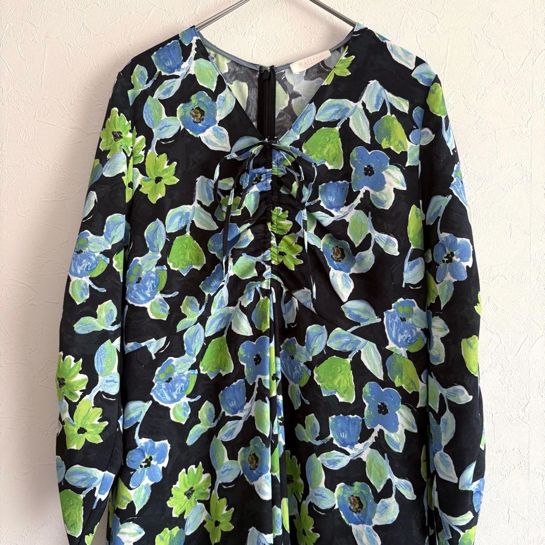 25AW 未使用品✨ ボールジィ スプリングフラワープリントワンピース 36