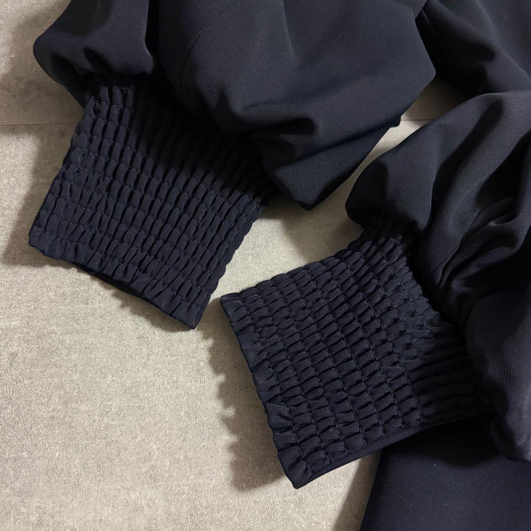 本日限定【大きめ】ルイルエ セットアップ スリットスリーブペプラムトップスLL