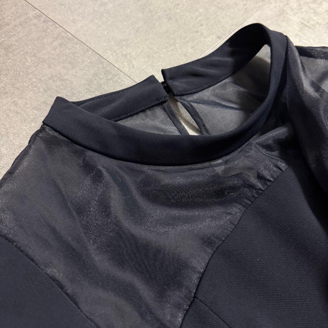 本日限定【大きめ】ルイルエ セットアップ スリットスリーブペプラムトップスLL