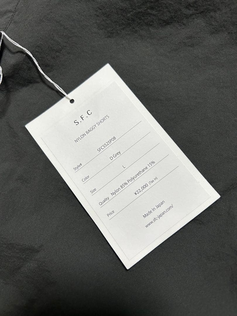 S.F.C NYLON BAGGY SHORTS DGrey Lサイズ