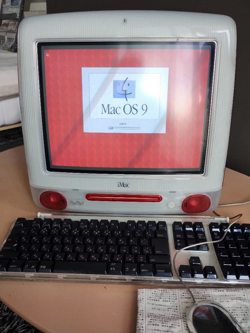 【初期iMac】 iMac DV G3 ルビー スケルトン　通電OK