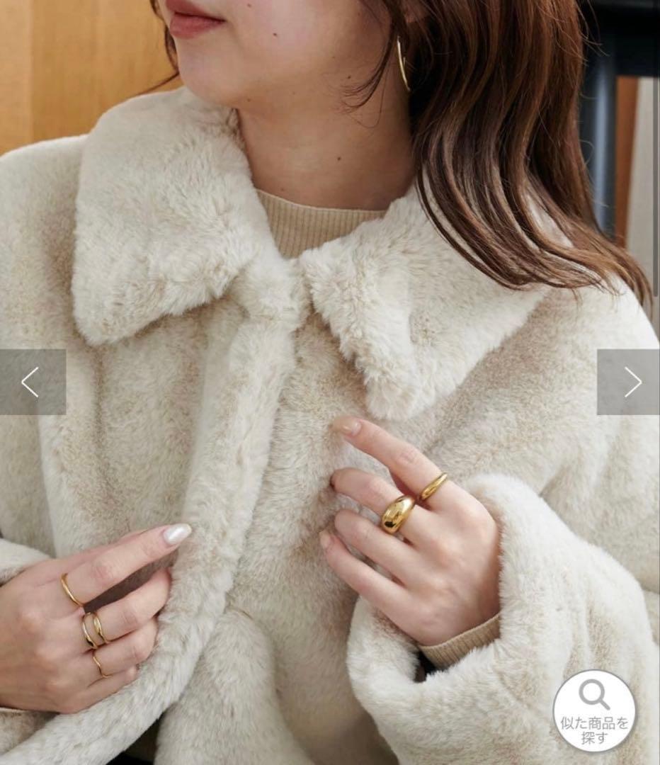 DISCOAT ファージャケット M ライトグレー