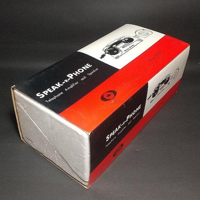 電話機をハンズフリーに 昭和レトロ「 SPEAK-R-PHONE 」未開封 美品