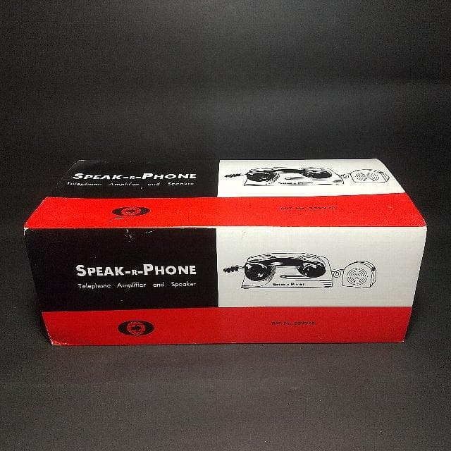 電話機をハンズフリーに 昭和レトロ「 SPEAK-R-PHONE 」未開封 美品