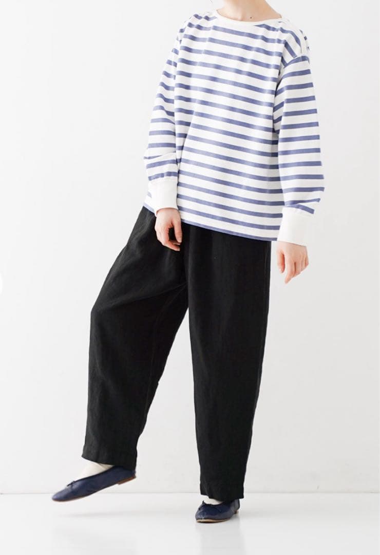 ぐりとぐら様⭐︎ ネストローブnest Robeブラックリネンイージーパンツ