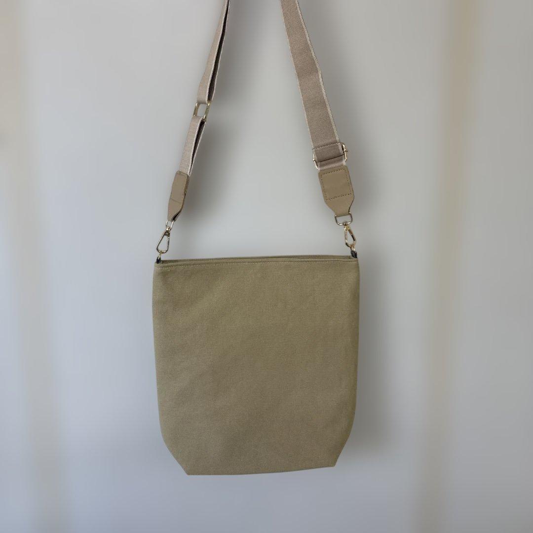 ミナペルホネン　Anemone と８号帆布 ショルダーバック　ハンドメイド