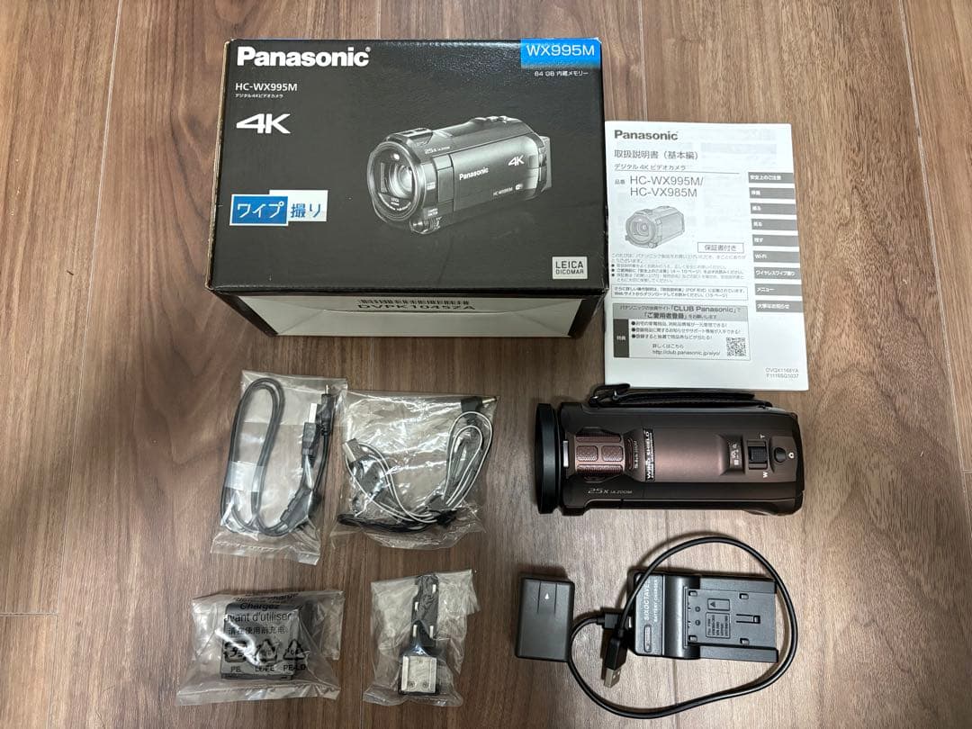 【美品】HC-WX Panasonic 4K ビデオカメラ　995M