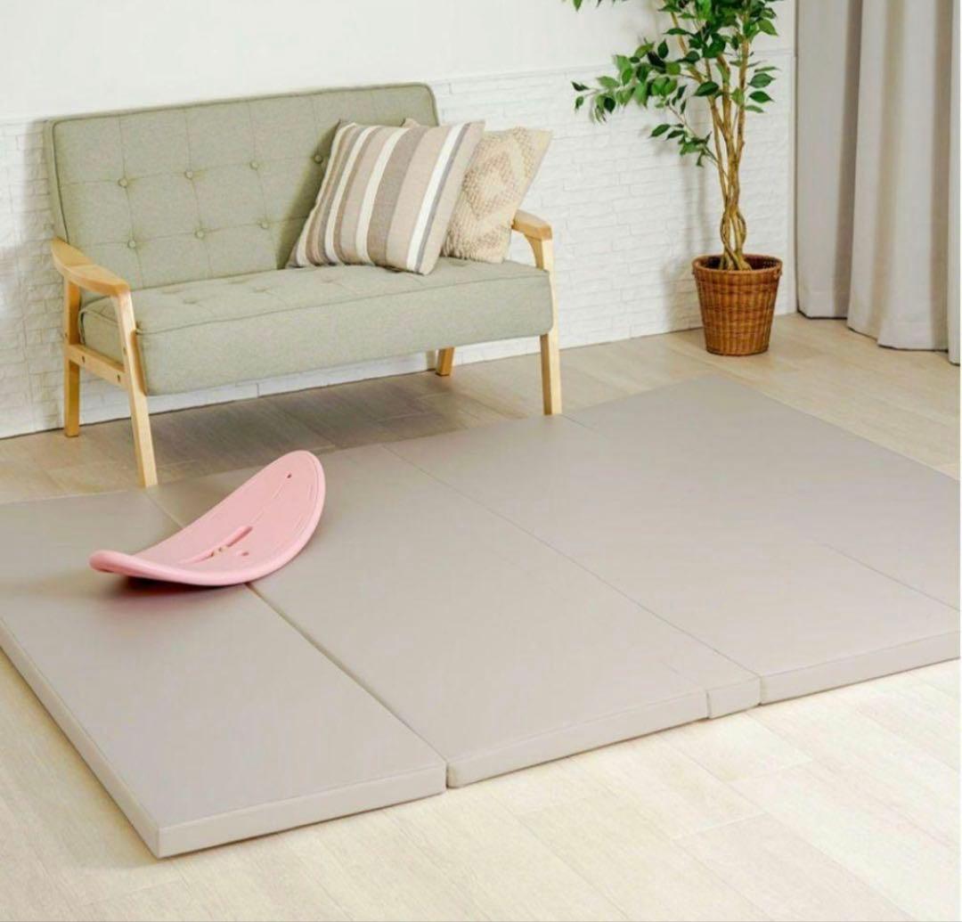 【え】【ちゃいなび】シームレスプレイマットグレー140×200