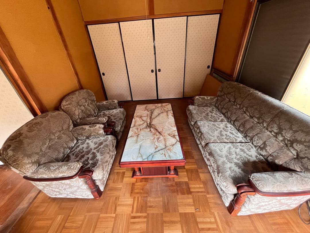 【 8月限定特価 】カリモク ソファ テーブル 4点セット 引き取り限定