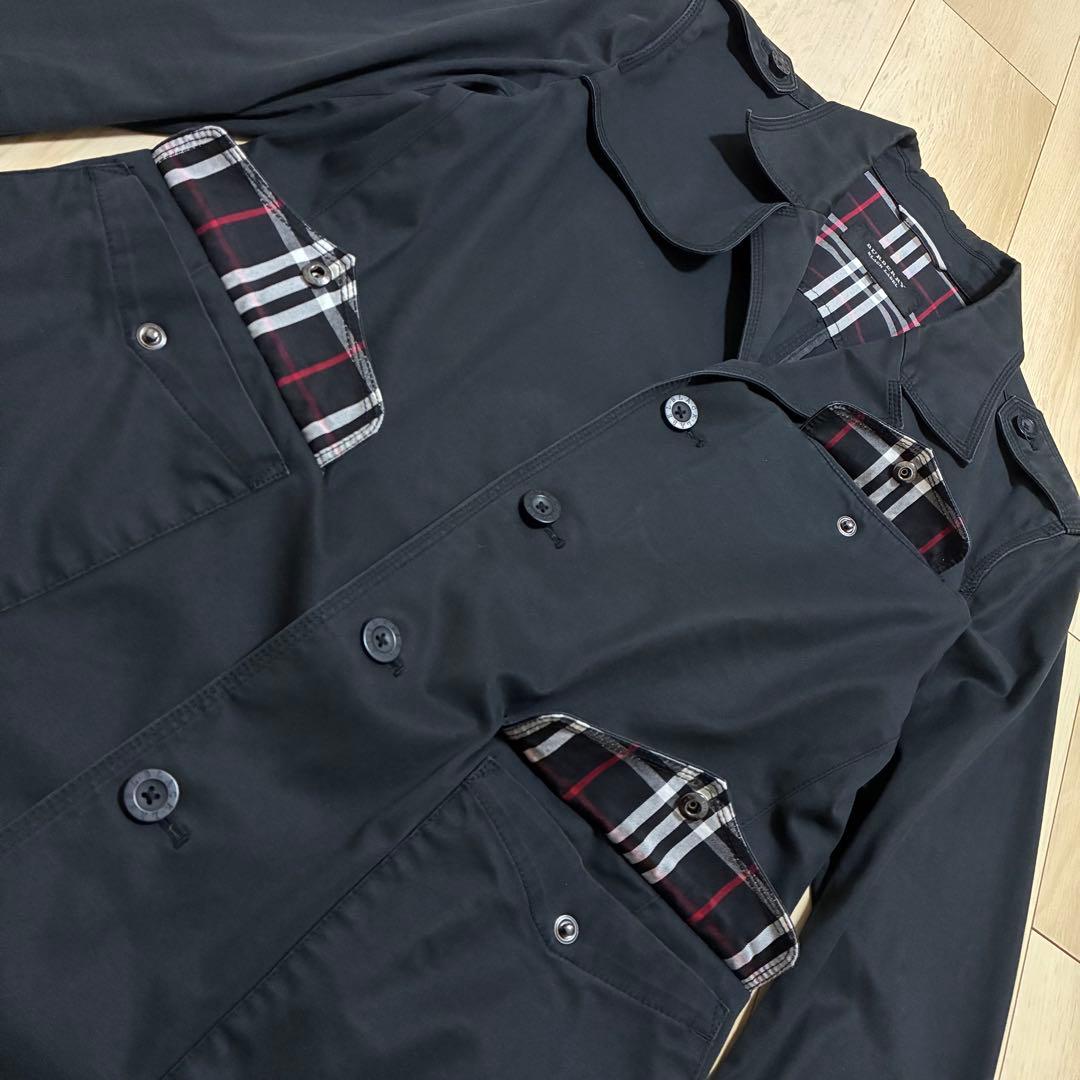 極美品✨バーバリーブラックレーベル ミリタリー コットン ジャケット L 黒